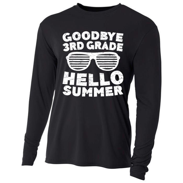 Goodbye 3rd Grade Hello Summer Third Grade Graduate Cooling Performance Long Sleeve Crew