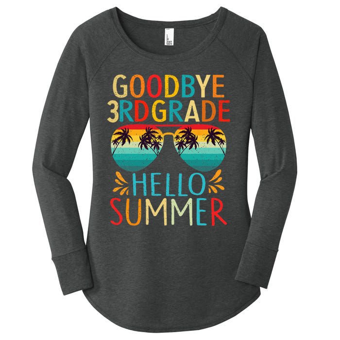 Goodbye 3rd Grade Hello Summer Last Day of School Women's Perfect Tri Tunic Long Sleeve Shirt