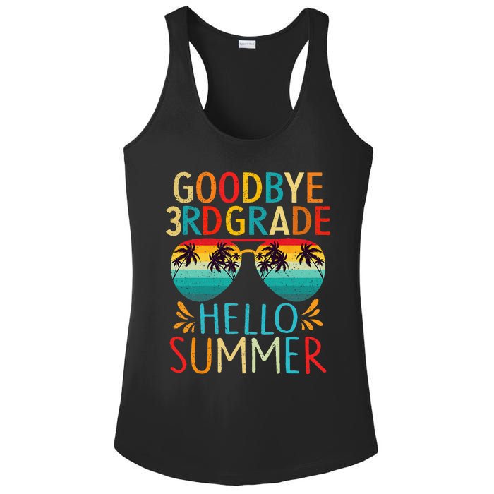 Goodbye 3rd Grade Hello Summer Last Day of School Ladies PosiCharge Competitor Racerback Tank