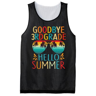 Goodbye 3rd Grade Hello Summer Last Day of School Mesh Reversible Basketball Jersey Tank