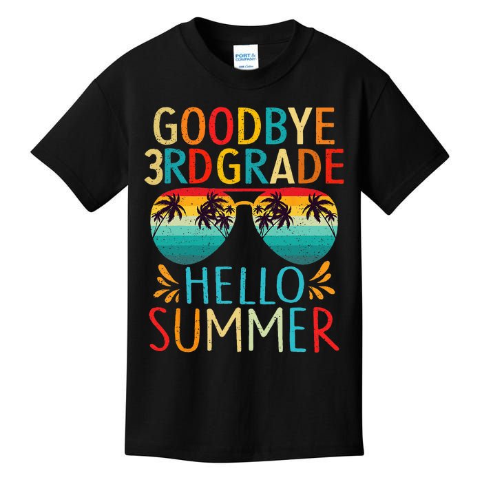 Goodbye 3rd Grade Hello Summer Last Day of School Kids T-Shirt