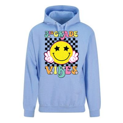 Girl 3rd Grade Vibes Smile Face Back To School Third Grade Unisex Surf Hoodie