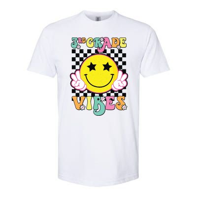 Girl 3rd Grade Vibes Smile Face Back To School Third Grade Softstyle® CVC T-Shirt