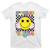 Girl 3rd Grade Vibes Smile Face Back To School Third Grade T-Shirt