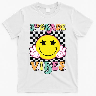 Girl 3rd Grade Vibes Smile Face Back To School Third Grade T-Shirt