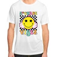 Girl 3rd Grade Vibes Smile Face Back To School Third Grade Adult ChromaSoft Performance T-Shirt