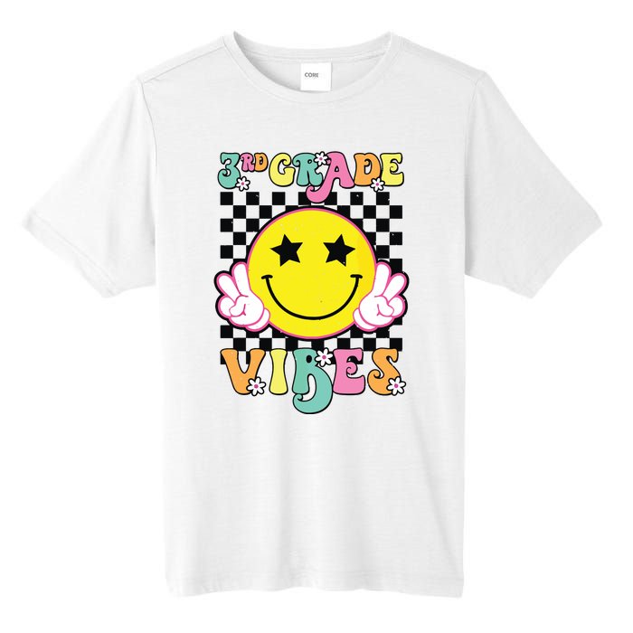 Girl 3rd Grade Vibes Smile Face Back To School Third Grade Tall Fusion ChromaSoft Performance T-Shirt