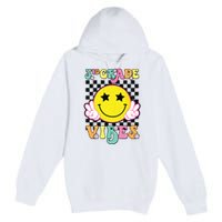 Girl 3rd Grade Vibes Smile Face Back To School Third Grade Premium Pullover Hoodie