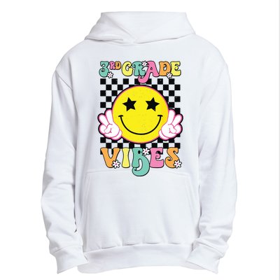 Girl 3rd Grade Vibes Smile Face Back To School Third Grade Urban Pullover Hoodie