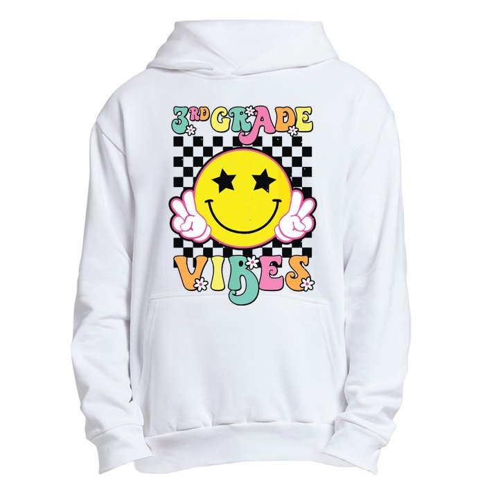 Girl 3rd Grade Vibes Smile Face Back To School Third Grade Urban Pullover Hoodie