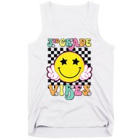 Girl 3rd Grade Vibes Smile Face Back To School Third Grade Tank Top