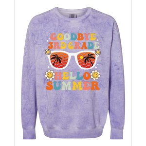 Goodbye 3rd Grade Hello Summer Funny Third Grade Graduate Colorblast Crewneck Sweatshirt