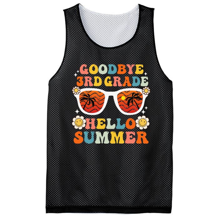 Goodbye 3rd Grade Hello Summer Funny Third Grade Graduate Mesh Reversible Basketball Jersey Tank