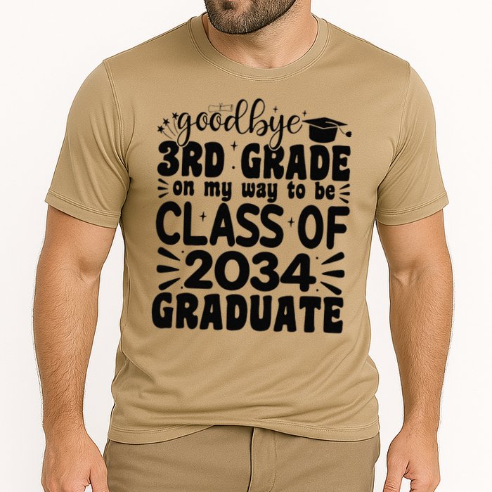 Goodbye 3rd Grade Class Of 2034 Graduate 2025 3rd Grade Cooling Performance Crew T-Shirt