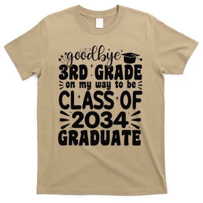 Goodbye 3rd Grade Class Of 2034 Graduate 2025 3rd Grade T-Shirt
