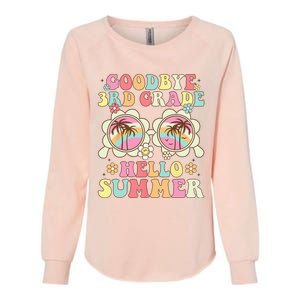 Goodbye 3rd Grade Hello Summer Groovy Third Grade Graduate Womens California Wash Sweatshirt