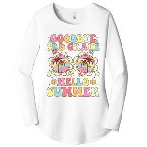 Goodbye 3rd Grade Hello Summer Groovy Third Grade Graduate Women's Perfect Tri Tunic Long Sleeve Shirt