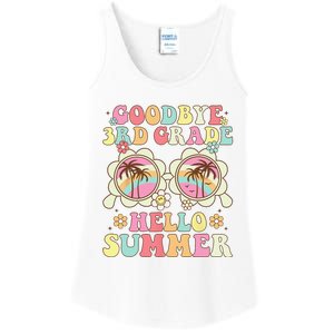 Goodbye 3rd Grade Hello Summer Groovy Third Grade Graduate Ladies Essential Tank