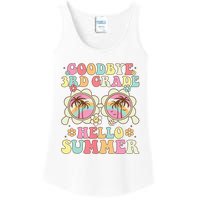 Goodbye 3rd Grade Hello Summer Groovy Third Grade Graduate Ladies Essential Tank