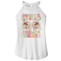 Goodbye 3rd Grade Hello Summer Groovy Third Grade Graduate Women's Perfect Tri Rocker Tank