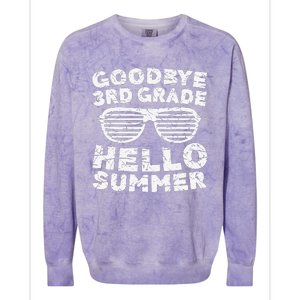 Goodbye 3rd Grade Hello Summer Third Grade Graduate Colorblast Crewneck Sweatshirt