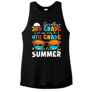 Goodbye 3rd Grade Graduation To 4th Grade Hello Summer Ladies PosiCharge Tri-Blend Wicking Tank