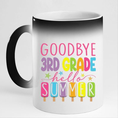 Goodbye 3rd Grade Hello Summer Last Day Of School Graduation 11oz Black Color Changing Mug