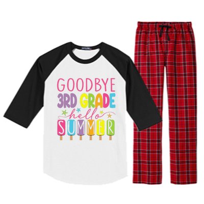 Goodbye 3rd Grade Hello Summer Last Day Of School Graduation Raglan Sleeve Pajama Set