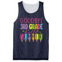 Goodbye 3rd Grade Hello Summer Last Day Of School Graduation Mesh Reversible Basketball Jersey Tank