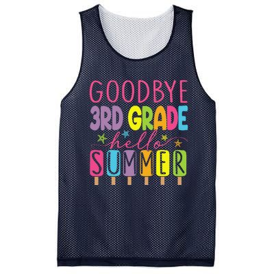 Goodbye 3rd Grade Hello Summer Last Day Of School Graduation Mesh Reversible Basketball Jersey Tank