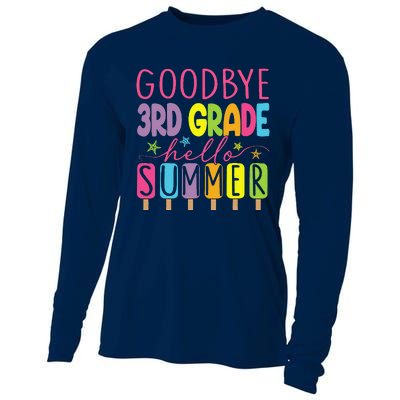 Goodbye 3rd Grade Hello Summer Last Day Of School Graduation Cooling Performance Long Sleeve Crew