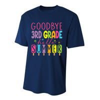 Goodbye 3rd Grade Hello Summer Last Day Of School Graduation Performance Sprint T-Shirt