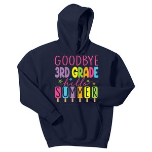 Goodbye 3rd Grade Hello Summer Last Day Of School Graduation Kids Hoodie