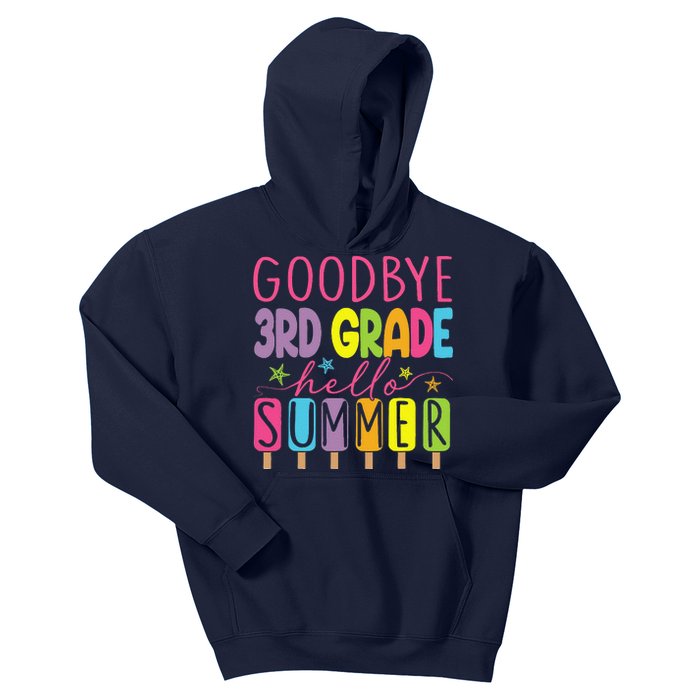 Goodbye 3rd Grade Hello Summer Last Day Of School Graduation Kids Hoodie