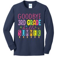 Goodbye 3rd Grade Hello Summer Last Day Of School Graduation Kids Long Sleeve Shirt