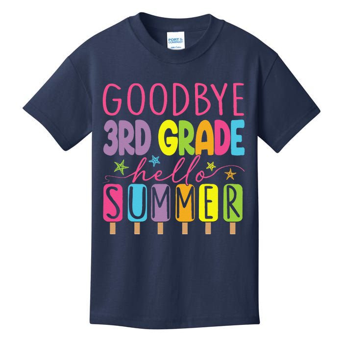 Goodbye 3rd Grade Hello Summer Last Day Of School Graduation Kids T-Shirt