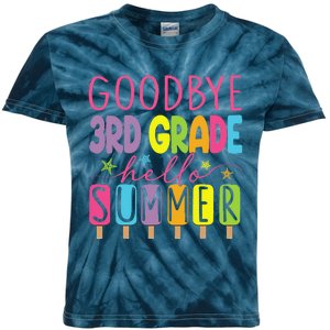 Goodbye 3rd Grade Hello Summer Last Day Of School Graduation Kids Tie-Dye T-Shirt