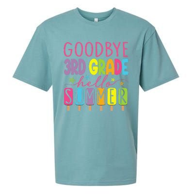 Goodbye 3rd Grade Hello Summer Last Day Of School Graduation Sueded Cloud Jersey T-Shirt