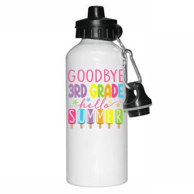 Goodbye 3rd Grade Hello Summer Last Day Of School Graduation Aluminum Water Bottle