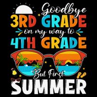Goodbye 3rd Grade Graduation To 4th Grade Hello Summer Impact Tech Backpack