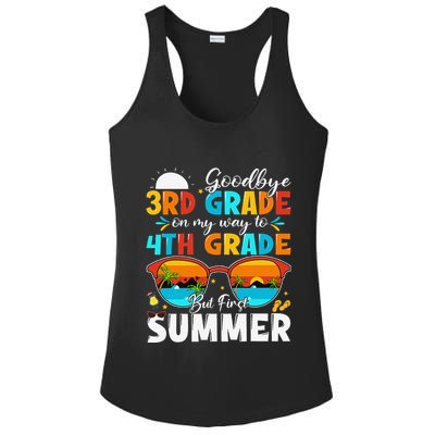 Goodbye 3rd Grade Graduation To 4th Grade Hello Summer Ladies PosiCharge Competitor Racerback Tank