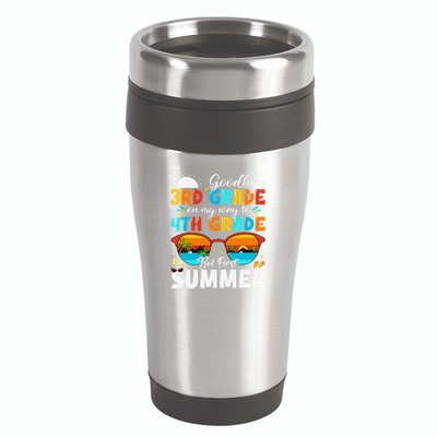 Goodbye 3rd Grade Graduation To 4th Grade Hello Summer 16oz Travel Tumbler