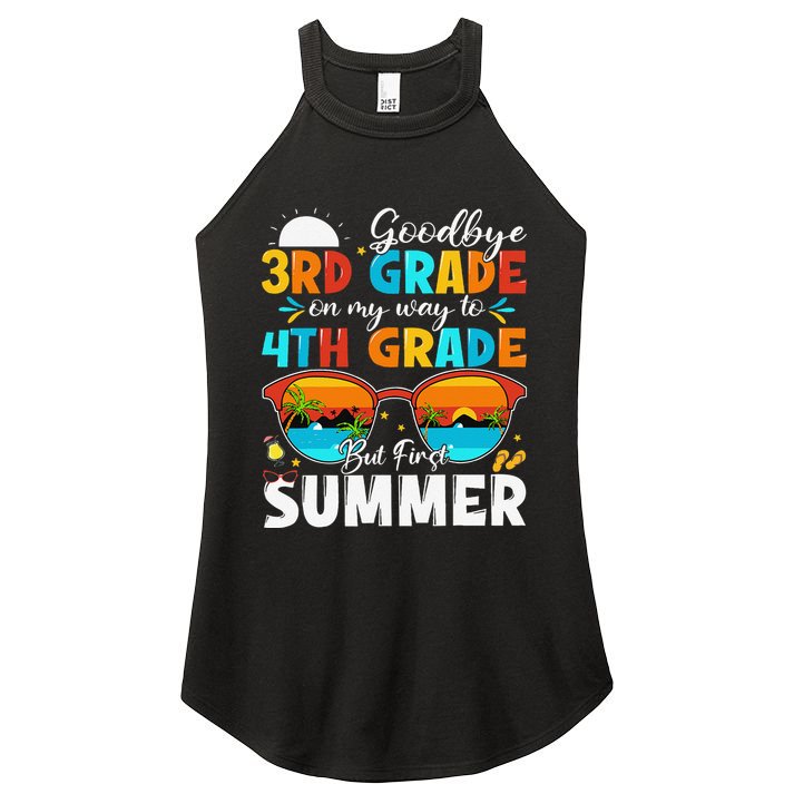 Goodbye 3rd Grade Graduation To 4th Grade Hello Summer Women's Perfect Tri Rocker Tank