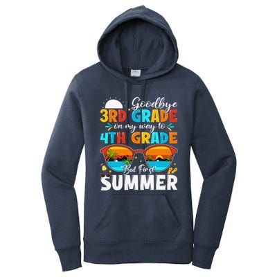 Goodbye 3rd Grade Graduation To 4th Grade Hello Summer Women's Pullover Hoodie