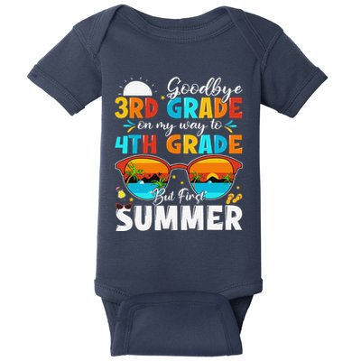 Goodbye 3rd Grade Graduation To 4th Grade Hello Summer Baby Bodysuit