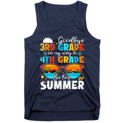 Goodbye 3rd Grade Graduation To 4th Grade Hello Summer Tank Top