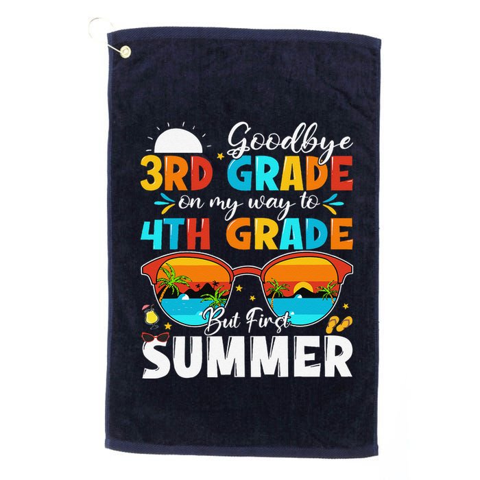 Goodbye 3rd Grade Graduation To 4th Grade Hello Summer Golf Towel