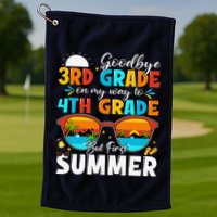 Goodbye 3rd Grade Graduation To 4th Grade Hello Summer Golf Towel