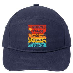 Goodbye 3rd Grade Hello Summer Last Day Of School Graduation 7-Panel Snapback Hat