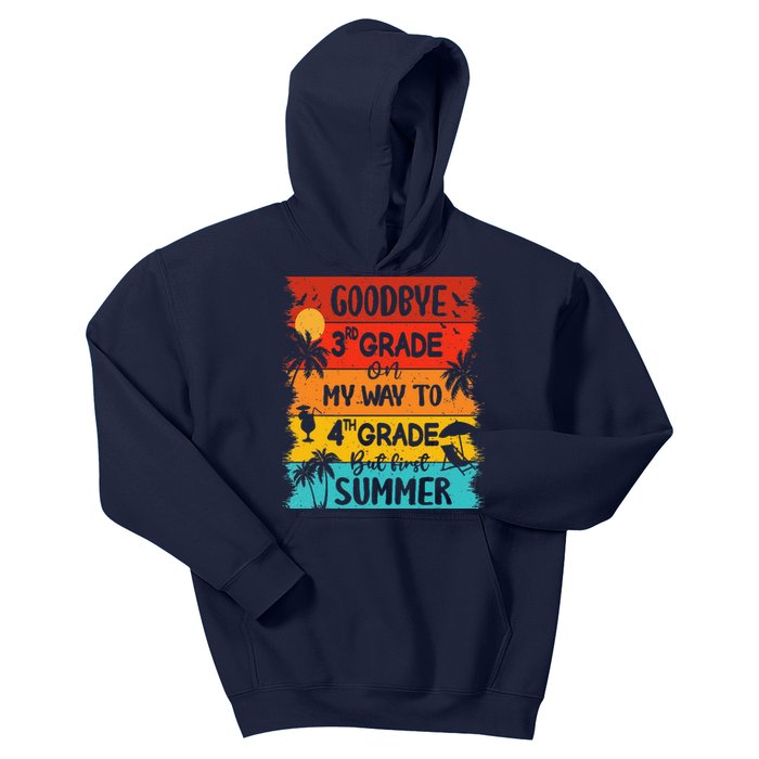 Goodbye 3rd Grade Hello Summer Last Day Of School Graduation Kids Hoodie